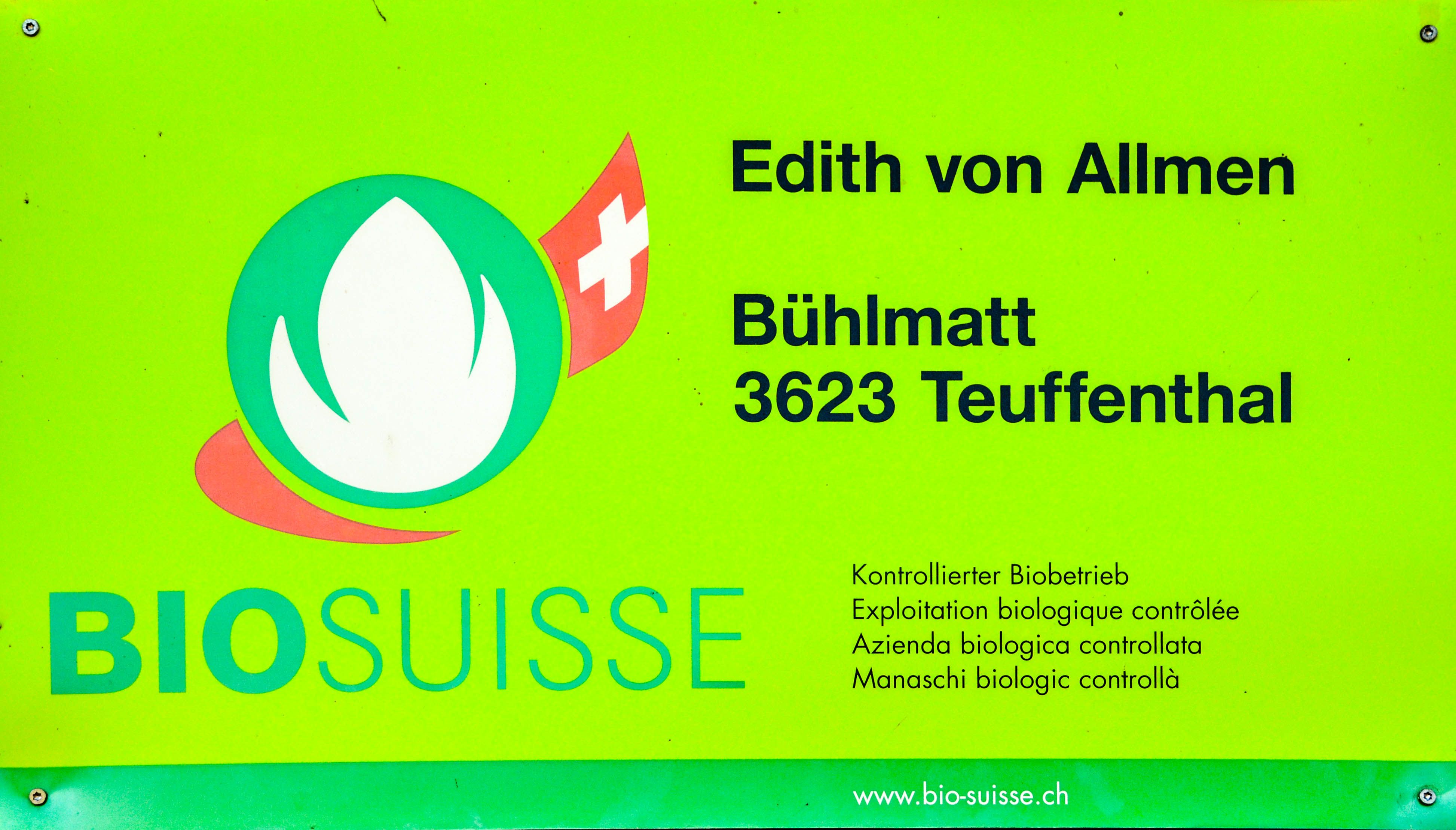 Logo BioSuisse Edith von Allmen